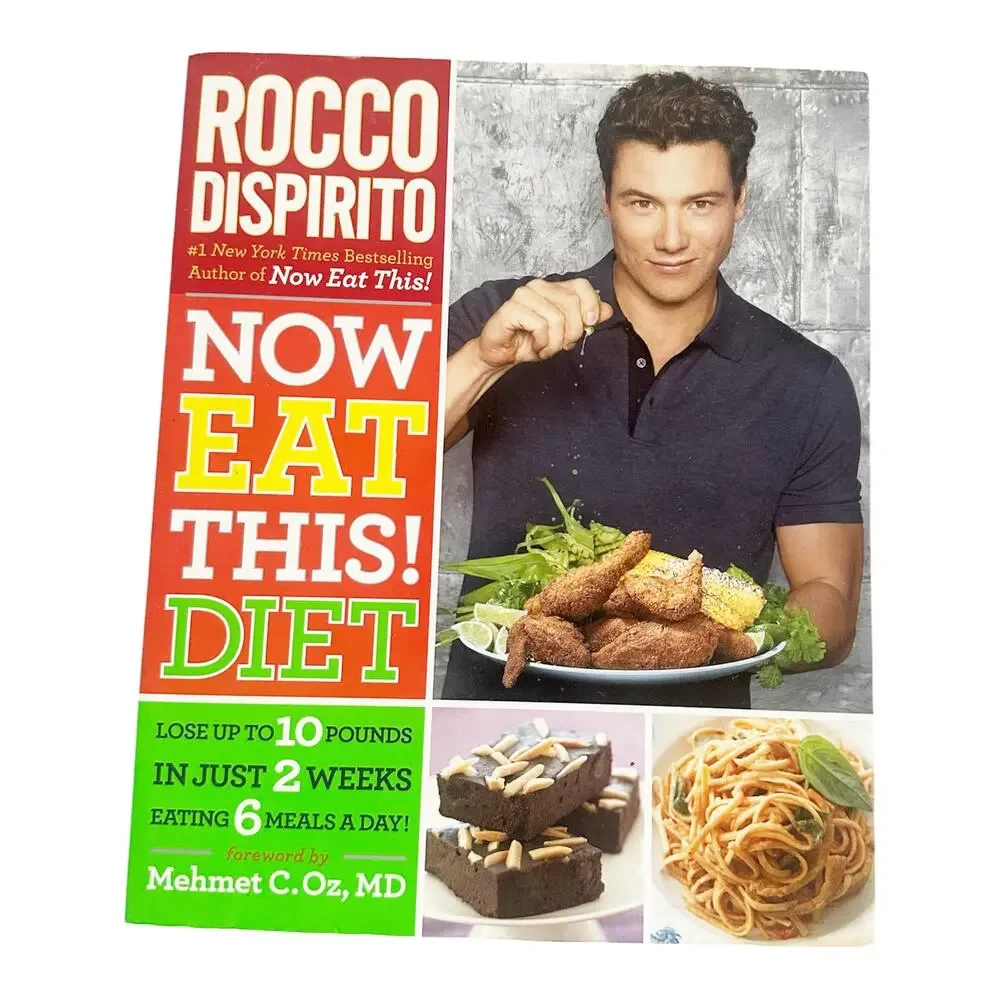Rocco DiSpirito Now Eat This! Diet Book Signed Autograph